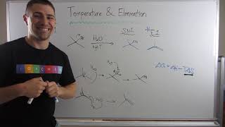 Explaining Why High Temperature Favors Elimination (E1, E2) Rxns