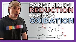 Raney Nickel Reduction and KMnO4 Oxidation